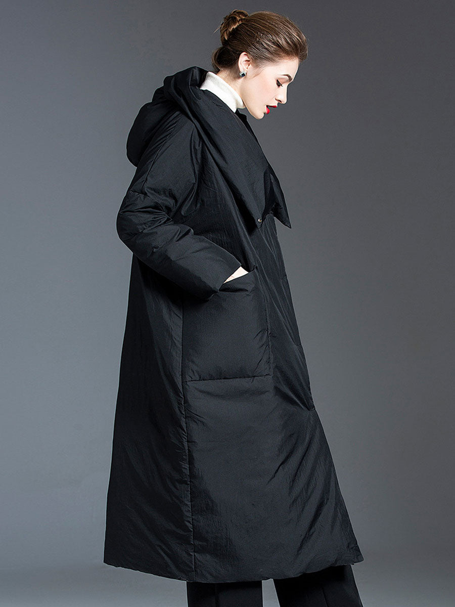 Women's Down Coat Oversized Duck Down Winter Warm Outerwear