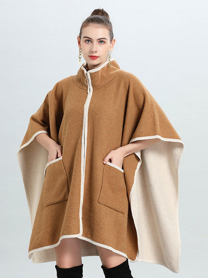 Women's Poncho Coat Oversized Cape Spring Outerwear 2026