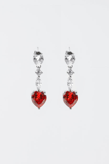 Rhinestone Decor Drop Earrings