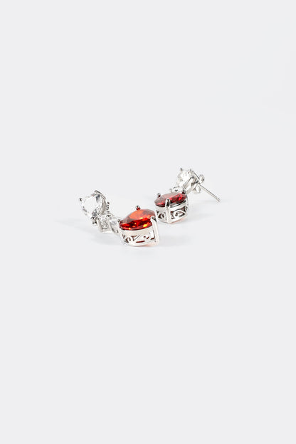 Rhinestone Decor Drop Earrings