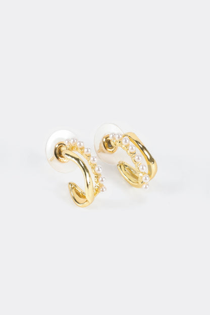 Faux Pearl Stud Earrings