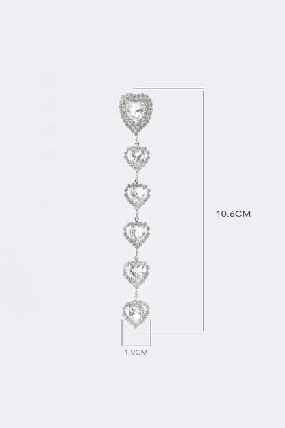 Designed Heart Shaped Necklace & Heart Shape Earrings Set