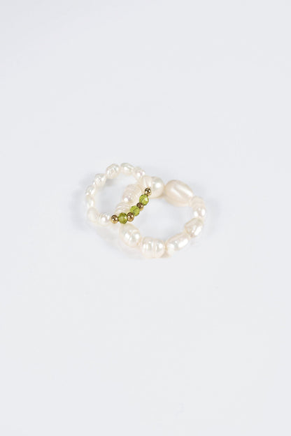 Faux Pearl Beaded Rings