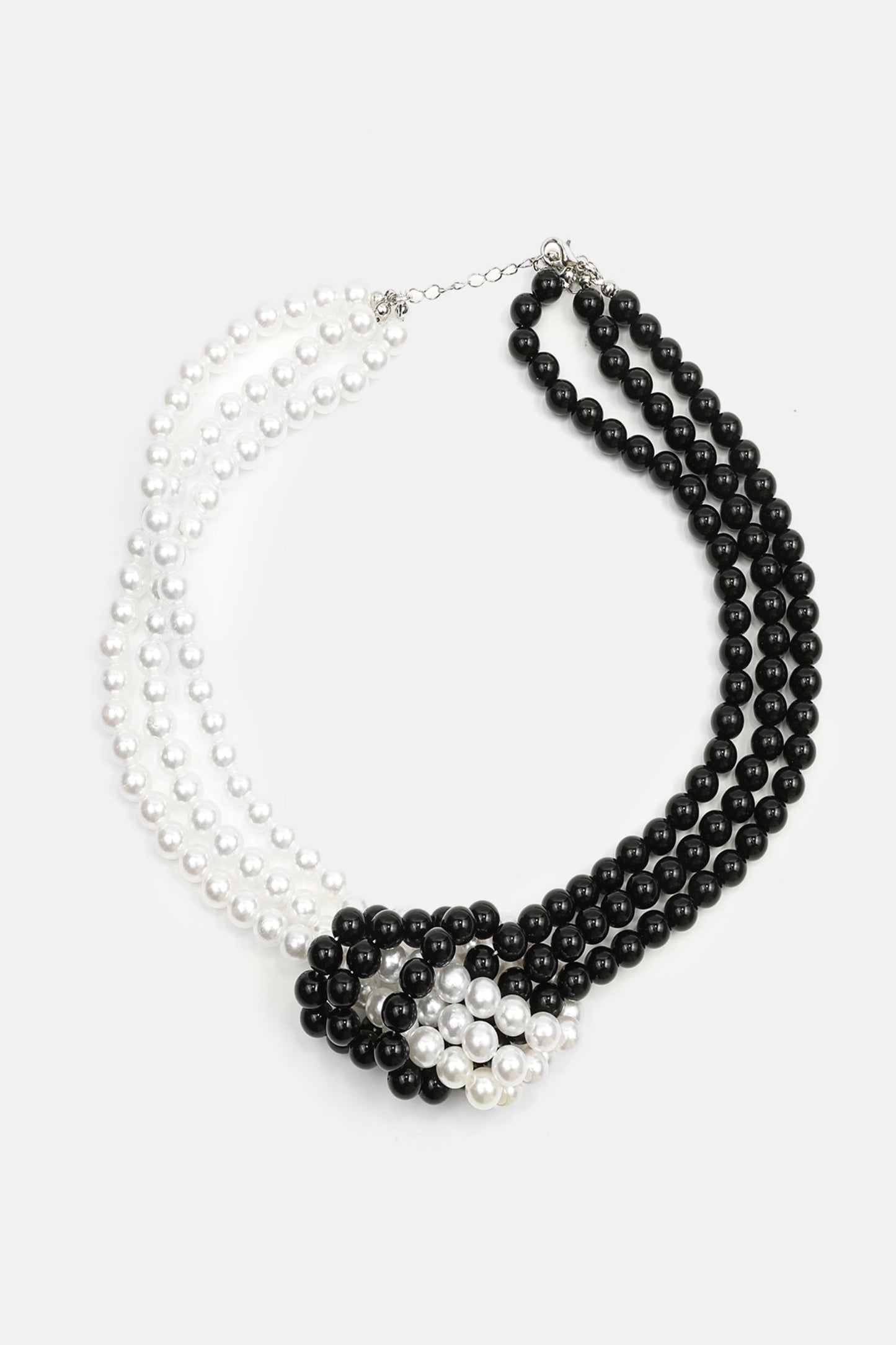 Faux Pearl Warp Necklace