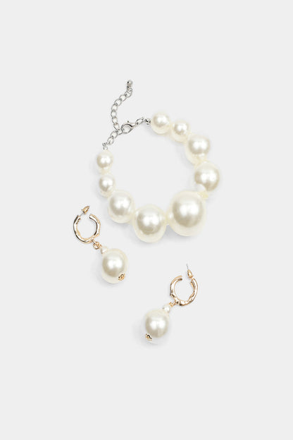 Faux Pearl Accessories Set