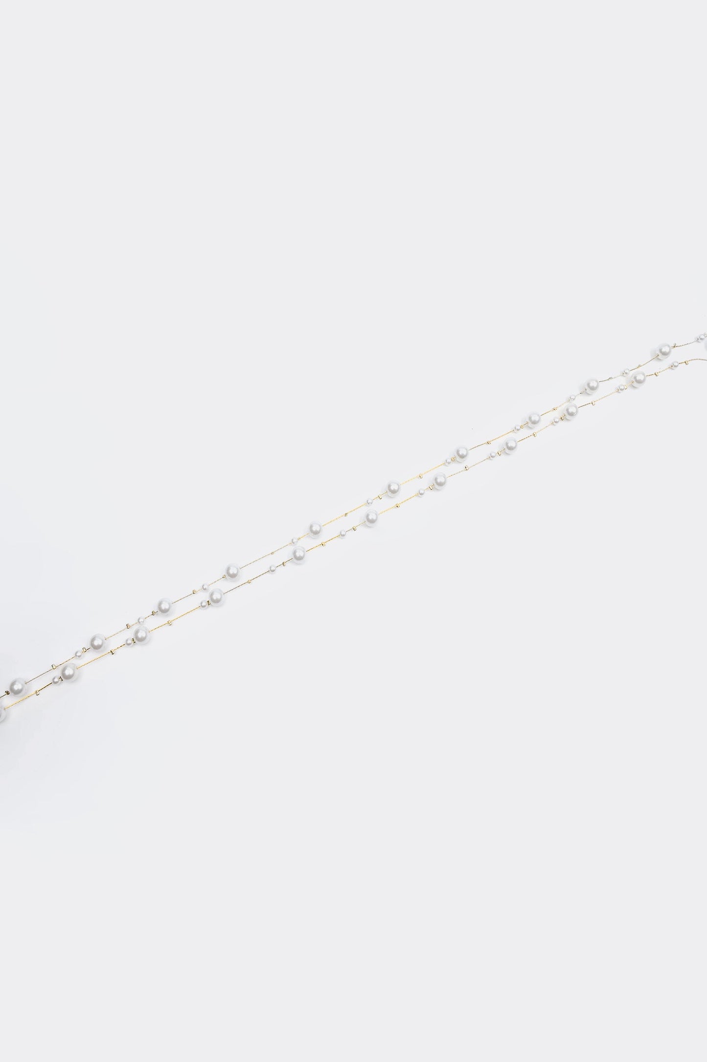Faux Pearl Long Necklace