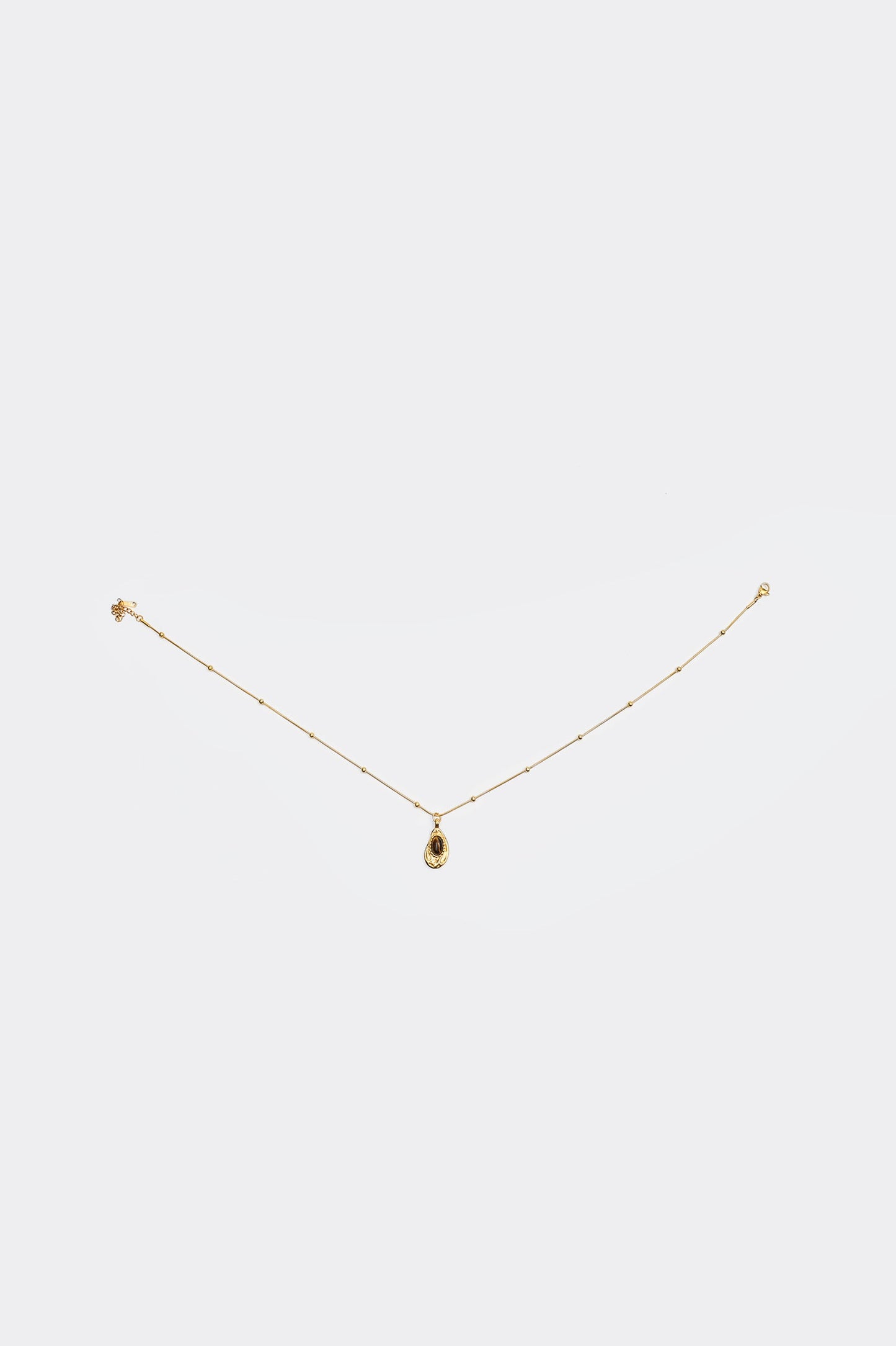 Water Drop Charm Opal Decor Necklace