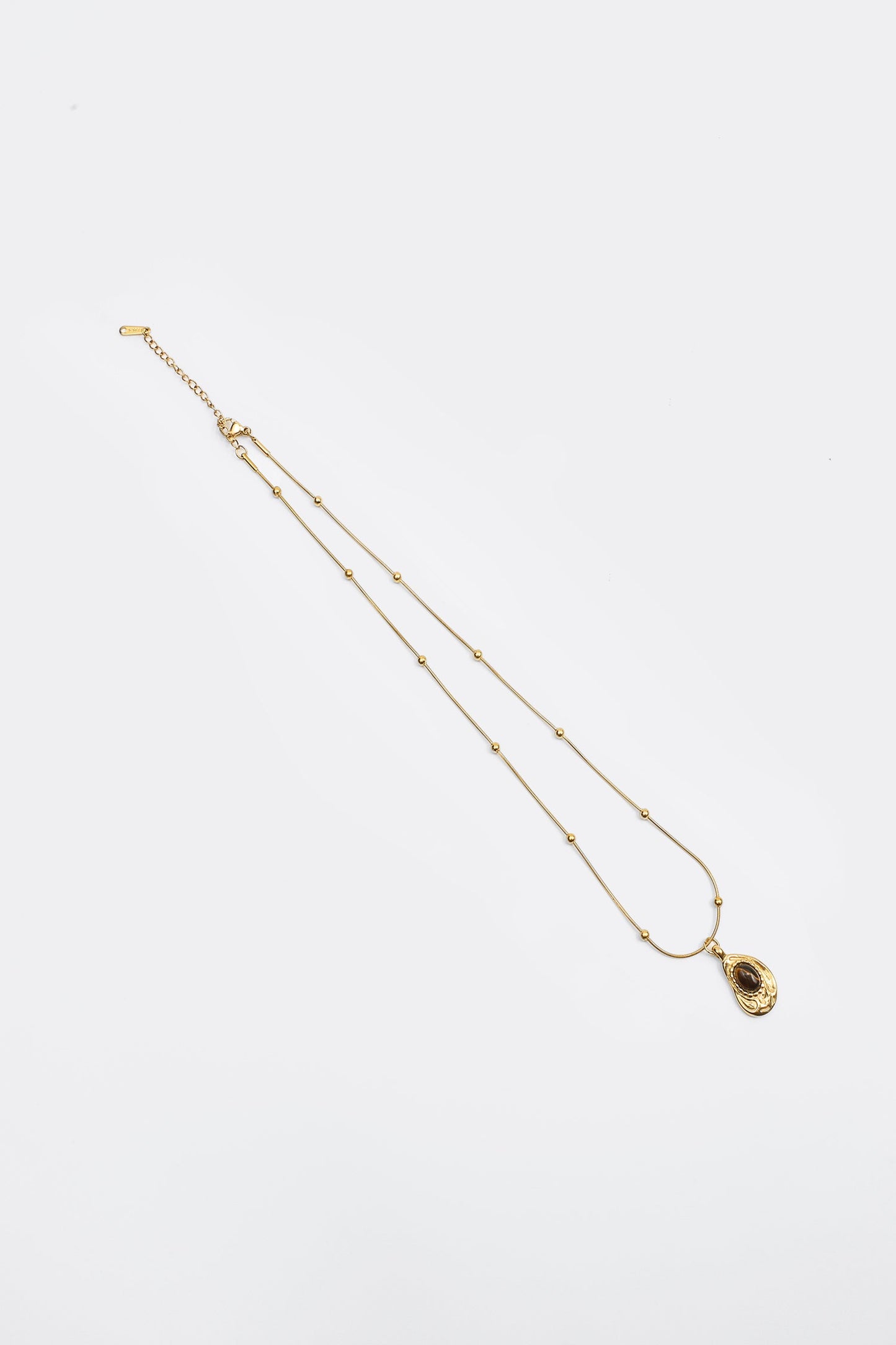 Water Drop Charm Opal Decor Necklace