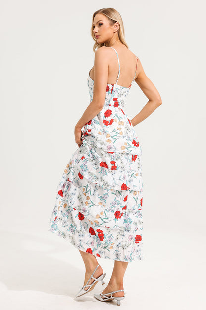 Floral Tiered Cami Maxi Dress