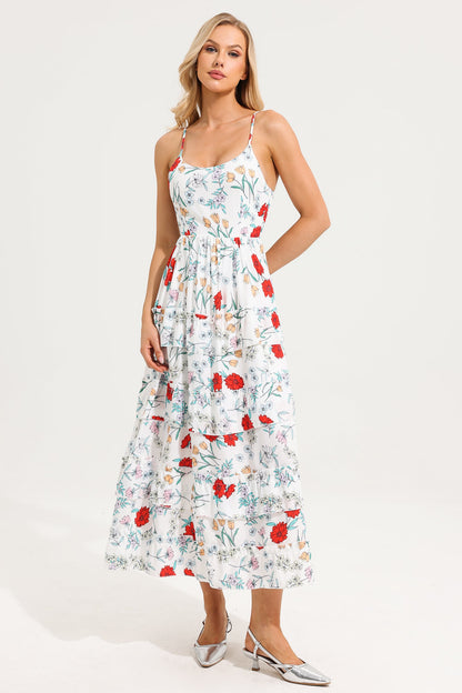 Floral Tiered Cami Maxi Dress