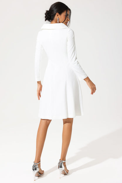 Long Sleeve Off-Shoulder Midi Dress