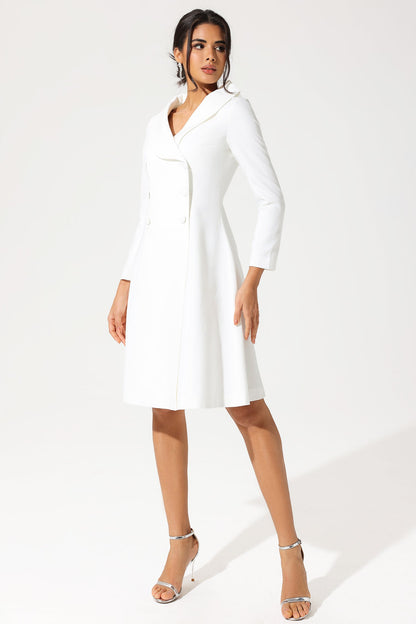 Long Sleeve Off-Shoulder Midi Dress