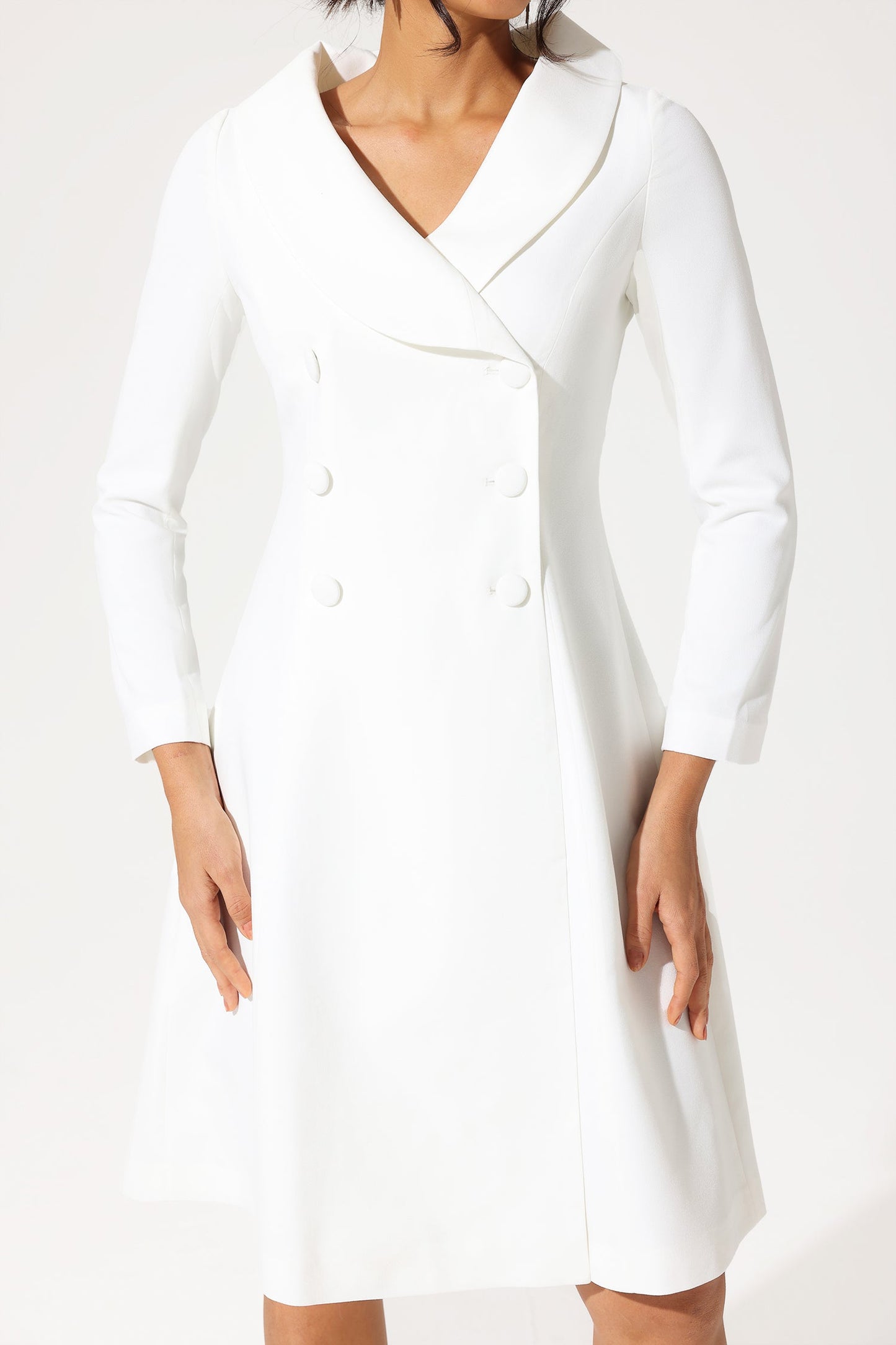 Long Sleeve Off-Shoulder Midi Dress