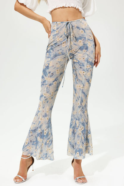 Printed Flare Pants
