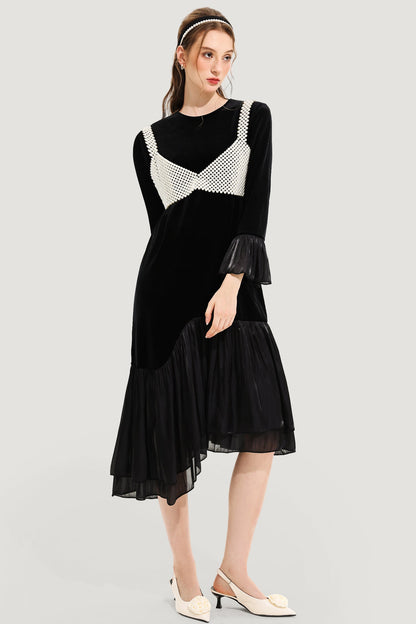 Faux Pearl Handmade Beaded Vest