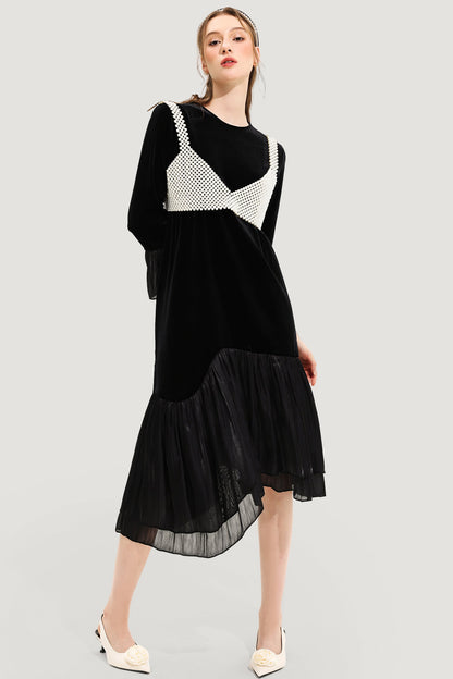 Faux Pearl Handmade Beaded Vest