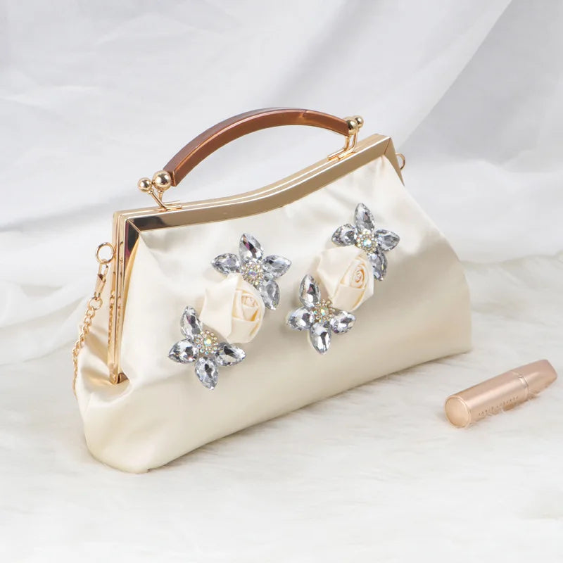 Fashion Rhinestone Evening Clutch Wristlet