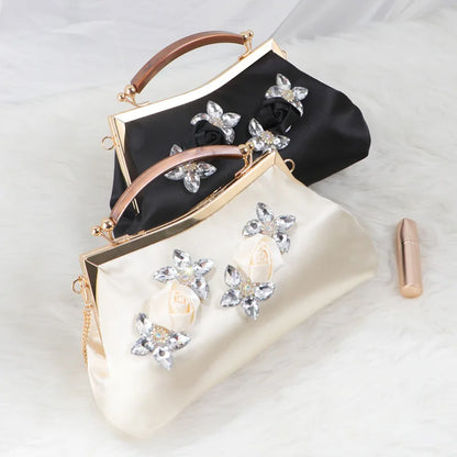 Fashion Rhinestone Evening Clutch Wristlet