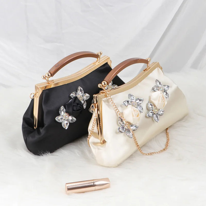 Fashion Rhinestone Evening Clutch Wristlet