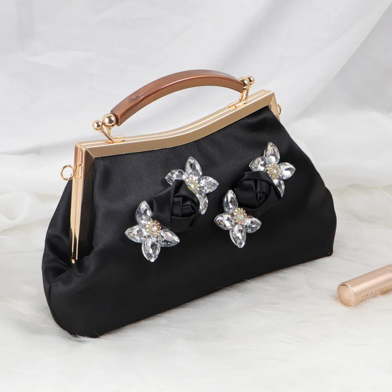 Fashion Rhinestone Evening Clutch Wristlet