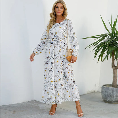 Bohemian Women’s Chiffon Floral Maxi Dress