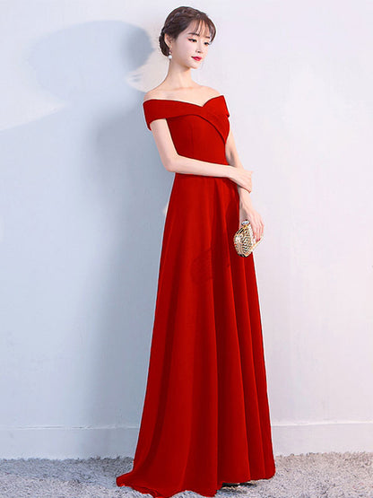 Off Shoulder Dresses Elegant Birthday Party Prom Cocktail Maxi Dress