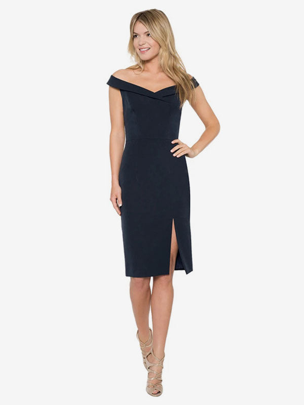 Birthday Party Dresses Off-Shoulder High-slit Short Dress