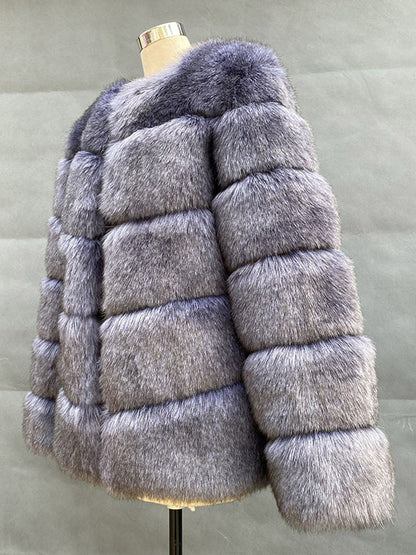Faux Fur Short Coat Winter Eco-friendly Fur Jacket For Women 2026
