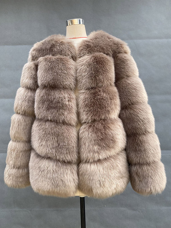 Faux Fur Short Coat Winter Eco-friendly Fur Jacket For Women 2026