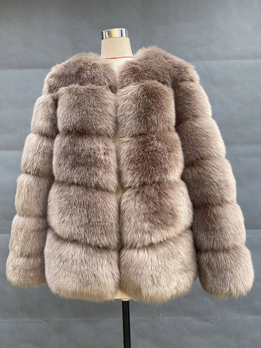 Faux Fur Short Coat Winter Eco-friendly Fur Jacket For Women 2026