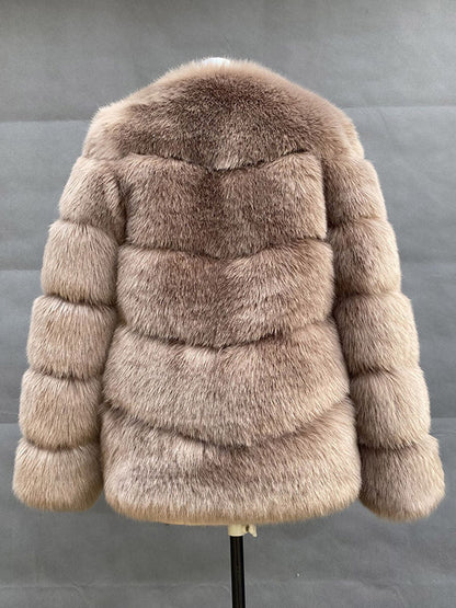 Faux Fur Short Coat Winter Eco-friendly Fur Jacket For Women 2026
