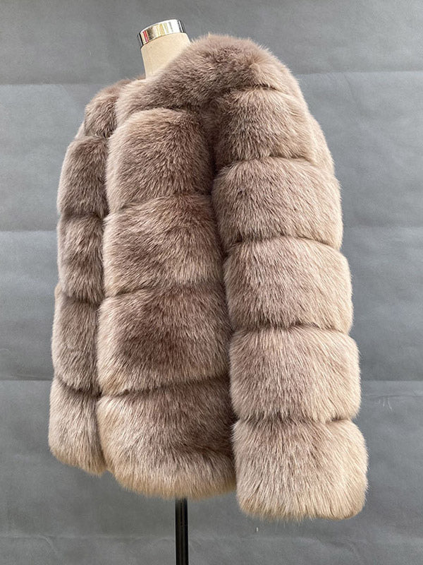 Faux Fur Short Coat Winter Eco-friendly Fur Jacket For Women 2026