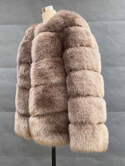 Faux Fur Short Coat Winter Eco-friendly Fur Jacket For Women 2026