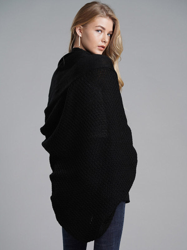 Women's Sweater Batwing Sleeves Open Front Cardigans For Fall Winter