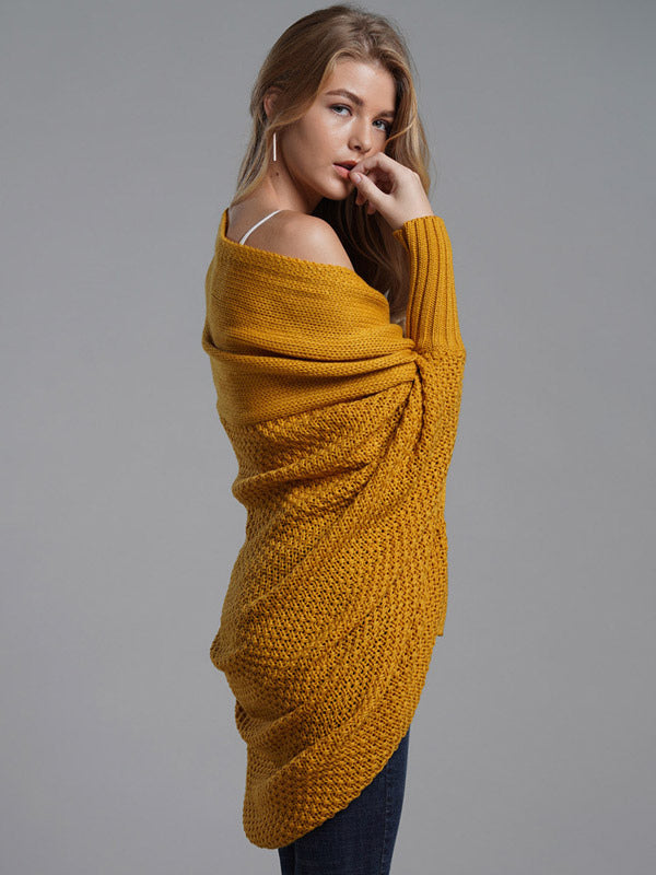 Women's Sweater Batwing Sleeves Open Front Cardigans For Fall Winter