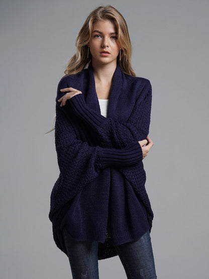 Women's Sweater Batwing Sleeves Open Front Cardigans For Fall Winter