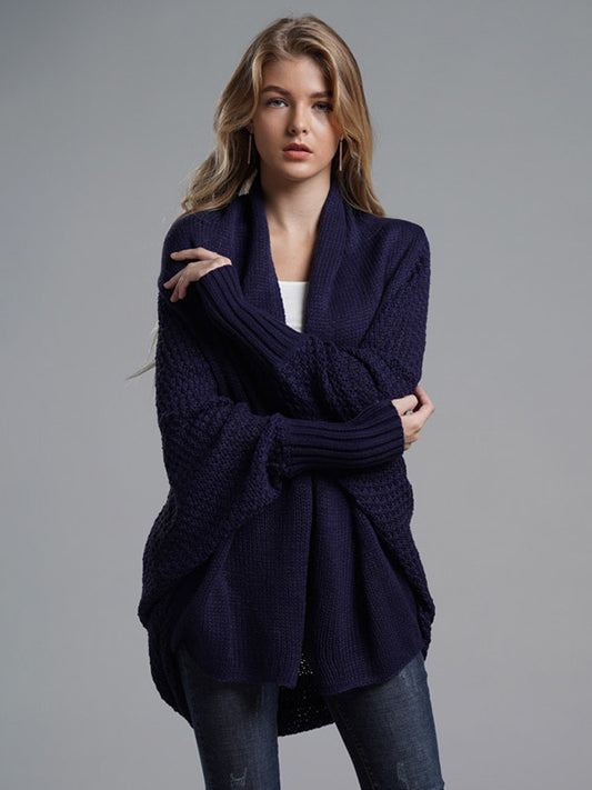 Women's Sweater Batwing Sleeves Open Front Cardigans For Fall Winter