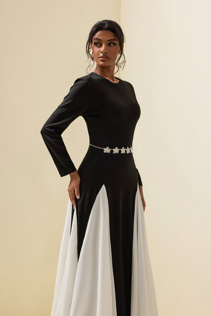 Faux Pearl Metal Flowers Waist Chain