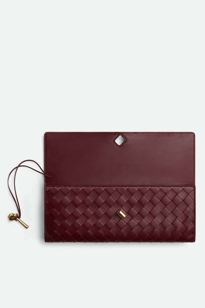 Solid Faux Leather Tote Clutch