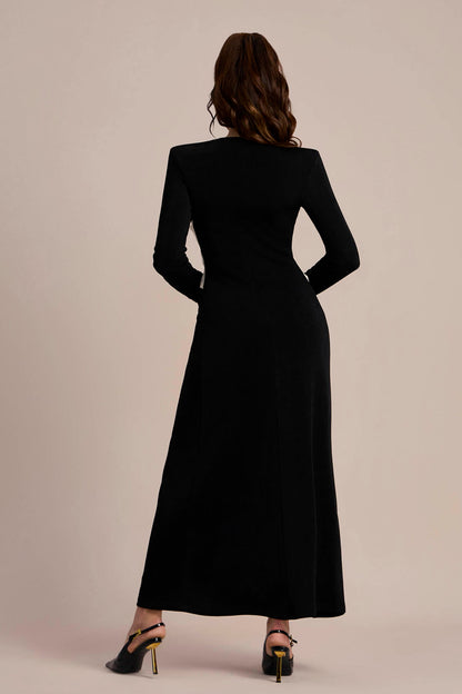 Elizabeth V-neck Bowknot Maxi Dress