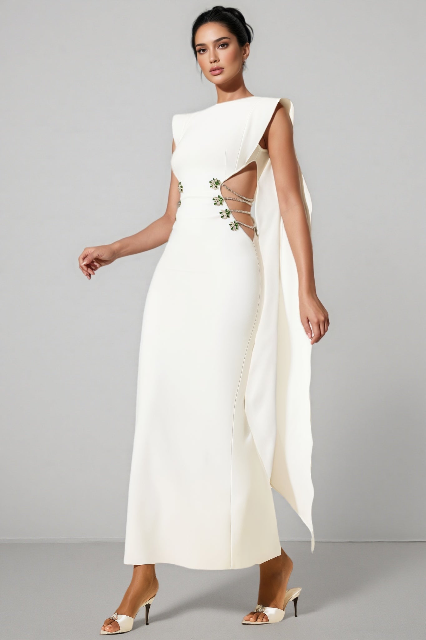 Eren Diamante Bandage Maxi Dress
