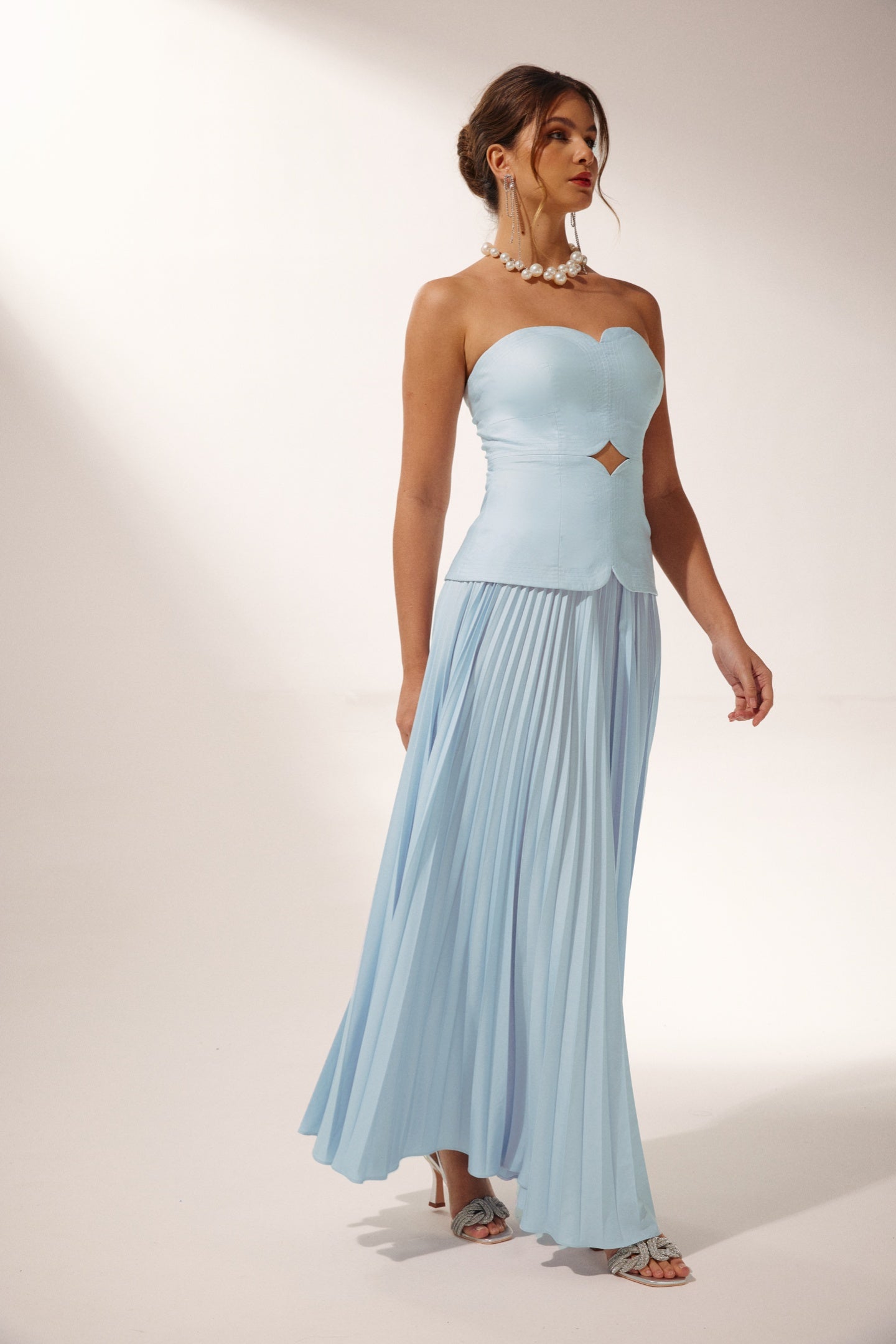 Beatrice Cut-out Pleated Set