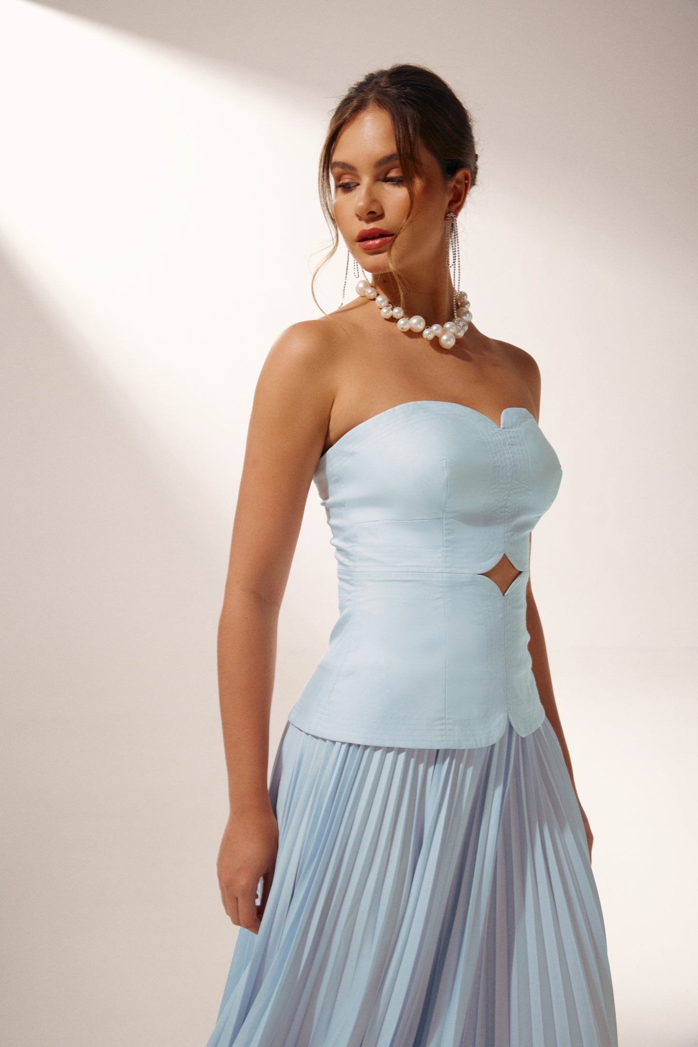 Beatrice Cut-out Pleated Set