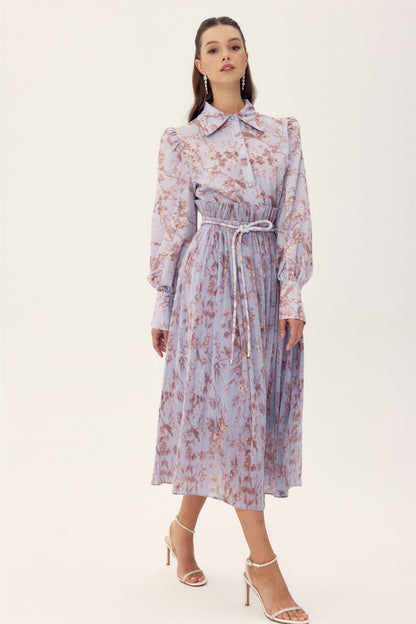 Judith Floral Printed Pleated Skirt Set