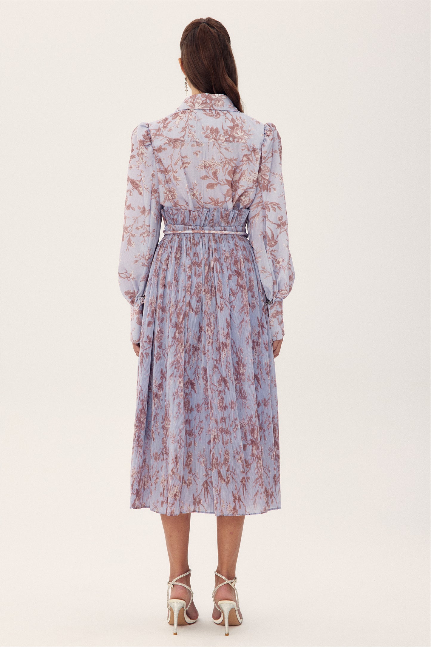 Judith Floral Printed Pleated Skirt Set