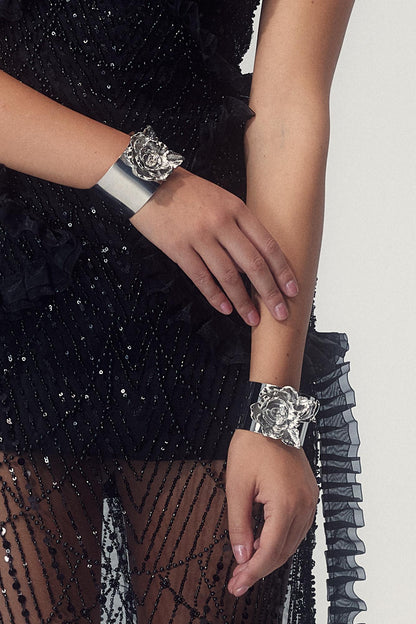3D Flower Cuff Bracelet