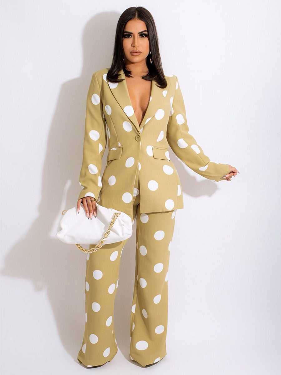 Polka Dot Suits Two Piece Co-ord Set For Spring 2026