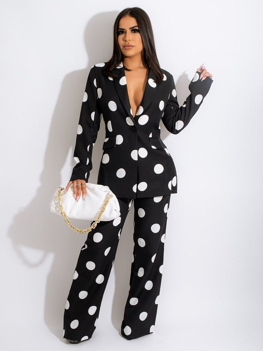 Polka Dot Suits Two Piece Co-ord Set For Spring 2026