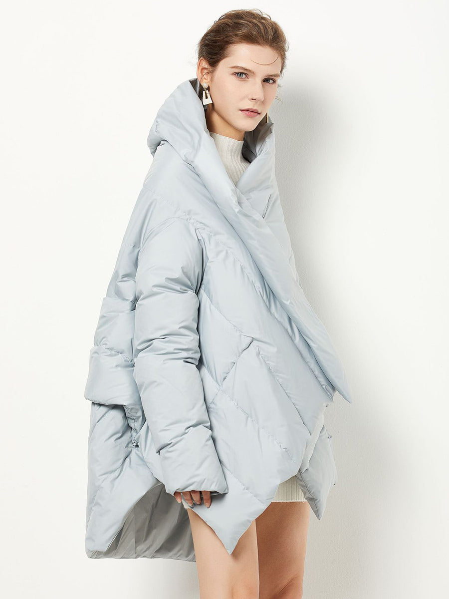 Women's Down Jacket Irregular Duck Down