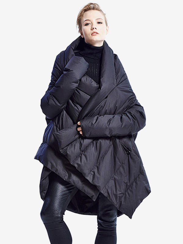 Women's Down Jacket Irregular Duck Down